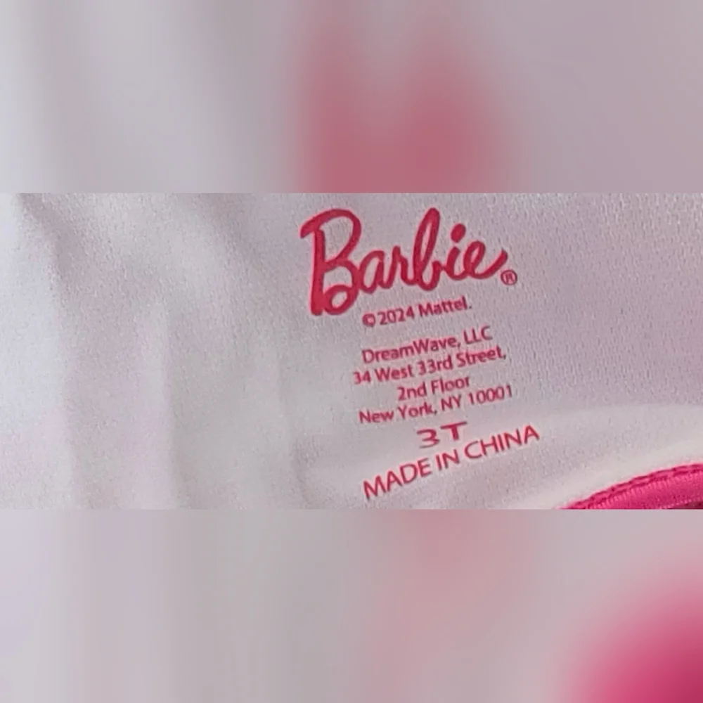 Barbie Toddler Girl Swimsuit Two Piece Size 3T